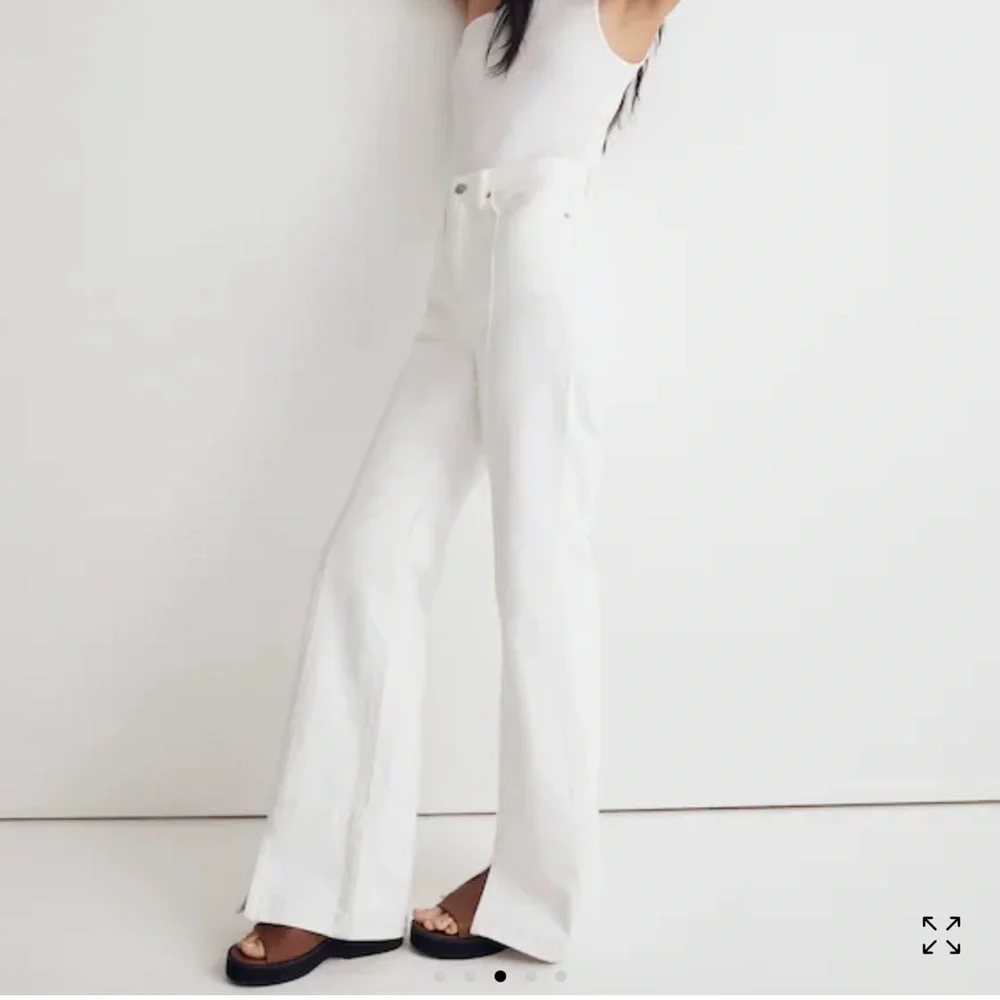 Baggy flare jeans in tile white sz 25 - Picture 3 of 11
